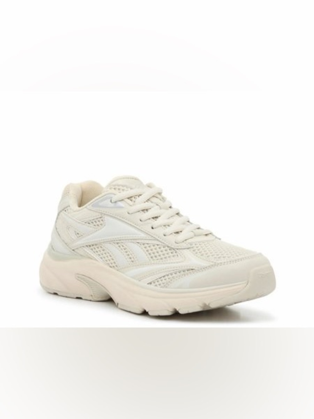 Reebok Women's Lace-Up Mesh Sneakers - Off-White/Cream